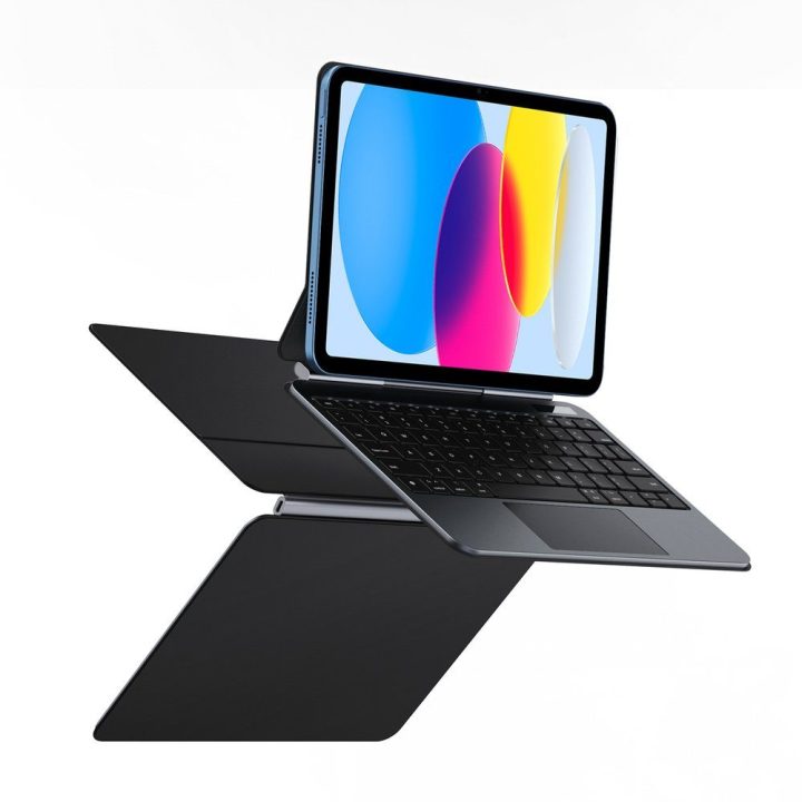 Planšetės dėklas su klaviatūra iPad 10″/11″ juodas