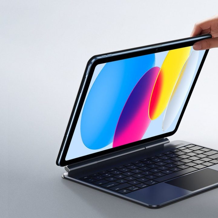 Planšetės dėklas su klaviatūra iPad 10″/11″ juodas
