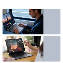 Klaviatūros dėklas iPad Pro 13″ (2024) juodas