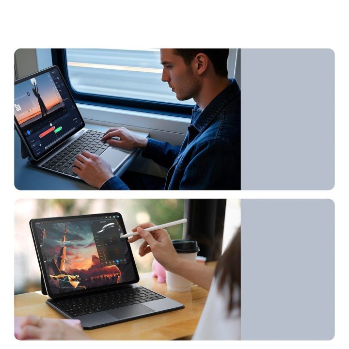 Klaviatūros dėklas iPad Pro 13″ (2024) juodas