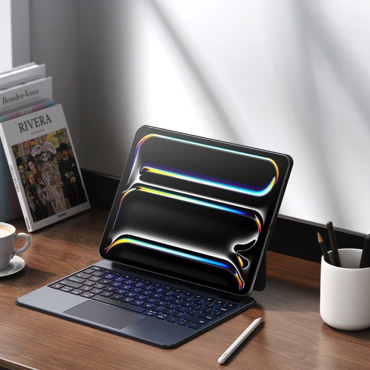 Klaviatūros dėklas iPad Pro 13″ (2024) juodas