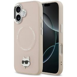 Telefono dėklas iPhone 17 rožinis su MagSafe Karl Lagerfeld