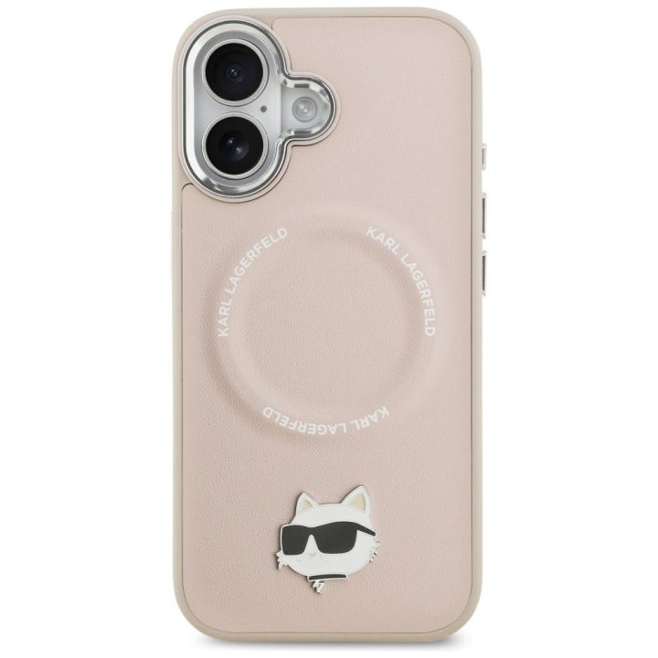 Telefono dėklas iPhone 17 rožinis su MagSafe Karl Lagerfeld