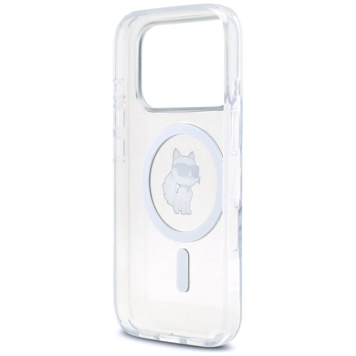 Permatomas telefono dėklas iPhone 17 Pro Max su MagSafe Karl Lagerfeld