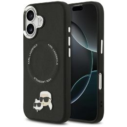 Telefono dėklas iPhone 17 juodas su MagSafe Karl Lagerfeld
