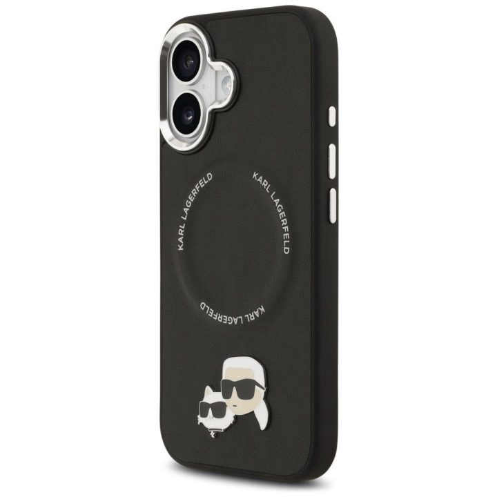 Telefono dėklas iPhone 17 juodas su MagSafe Karl Lagerfeld
