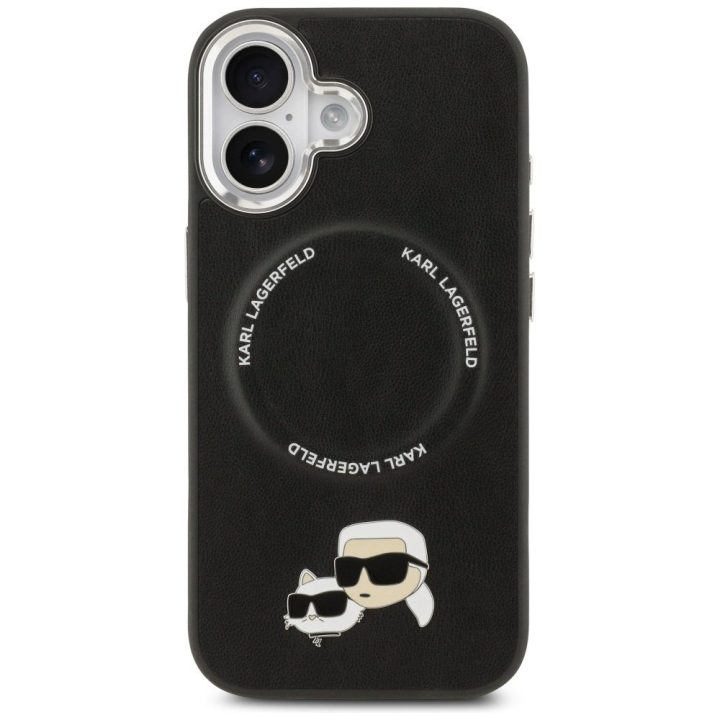 Telefono dėklas iPhone 17 juodas su MagSafe Karl Lagerfeld