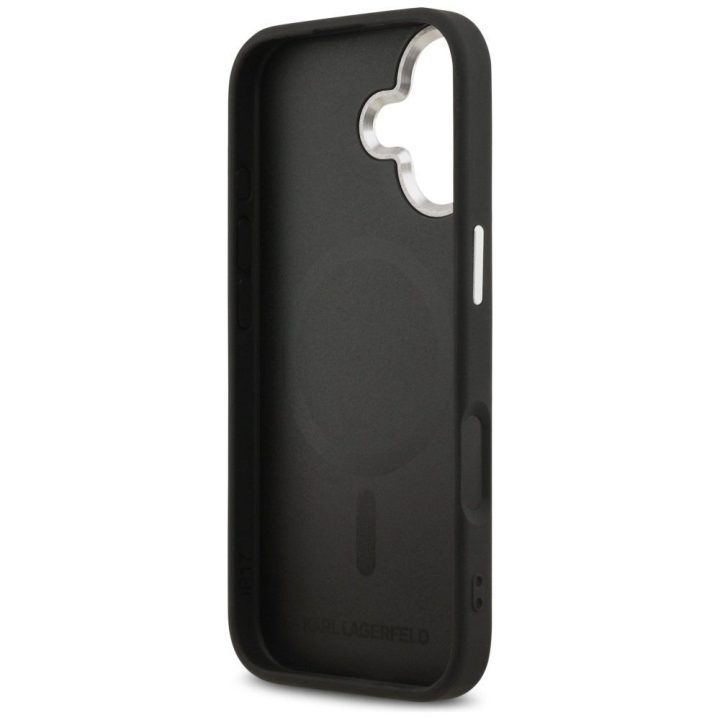 Telefono dėklas iPhone 17 juodas su MagSafe Karl Lagerfeld