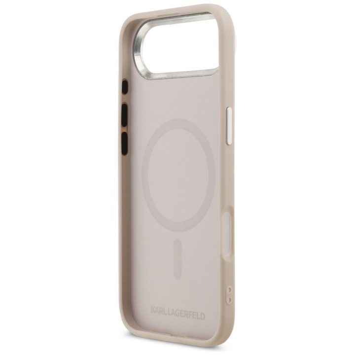 Karl Lagerfeld Karl & Choupette Pins MagSafe Case for iPhone Air Pink
