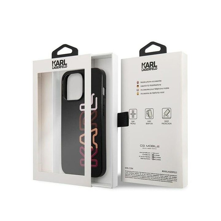 Telefono dėklas iPhone 13 Pro Max juodas Karl Lagerfeld