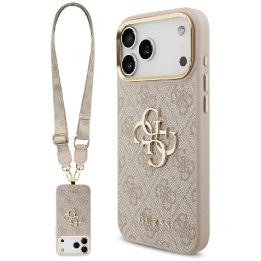Telefono dėklas iPhone 17 Pro Max su dirželiu Guess