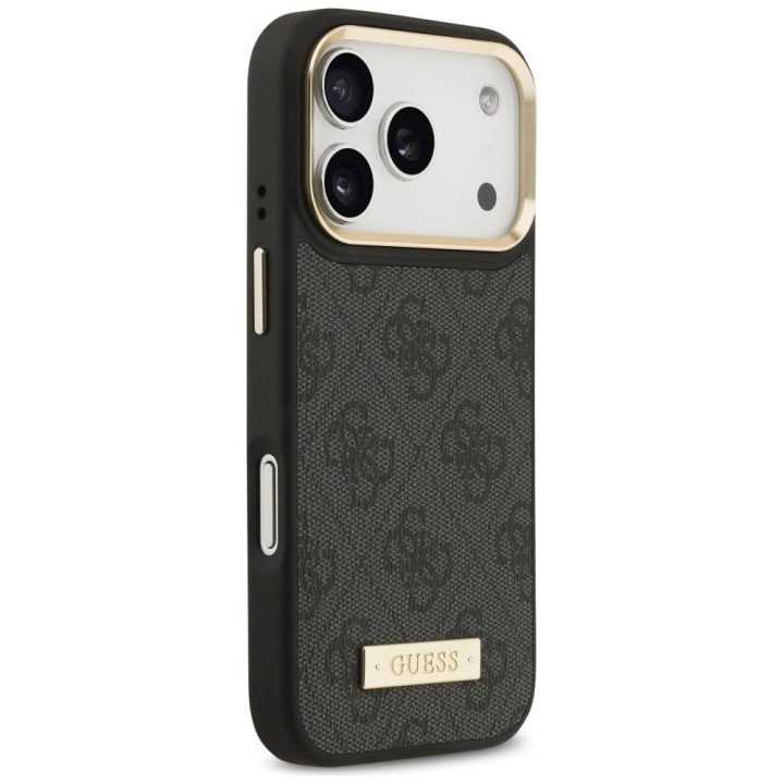 Telefono dėklas iPhone 17 Pro juodas su MagSafe Guess
