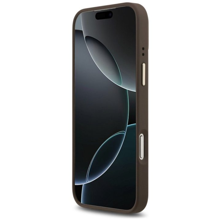 Telefono dėklas iPhone 17 Pro Max rudas su MagSafe Guess