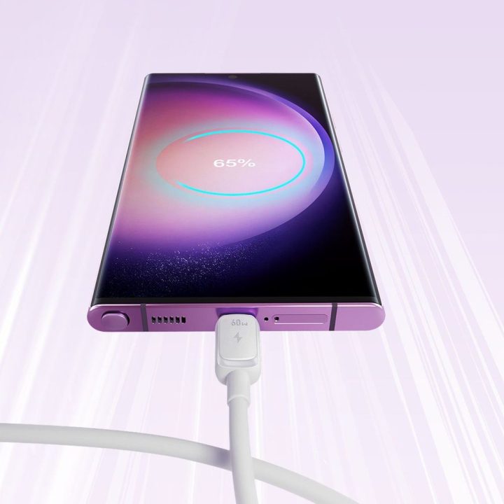 USB-C laidas 60 W 1,2 m baltas