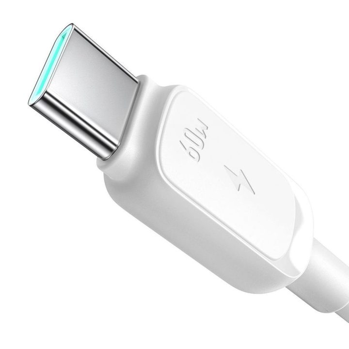 USB-C laidas 60 W 1,2 m baltas