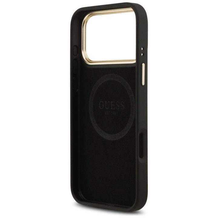 Telefono dėklas iPhone 17 Pro Max juodas su MagSafe Guess