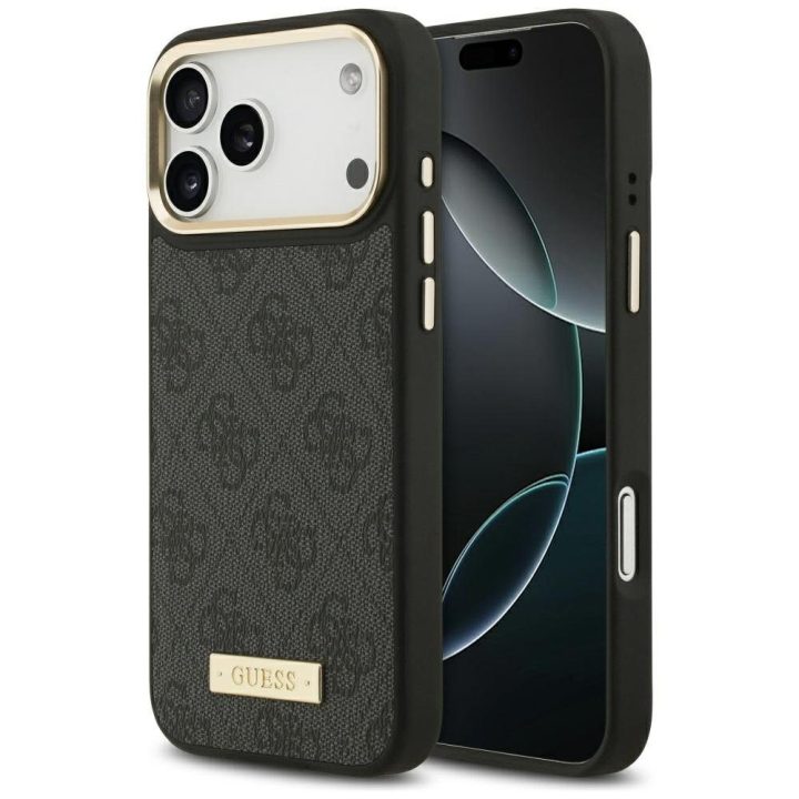 Telefono dėklas iPhone 17 Pro Max juodas su MagSafe Guess
