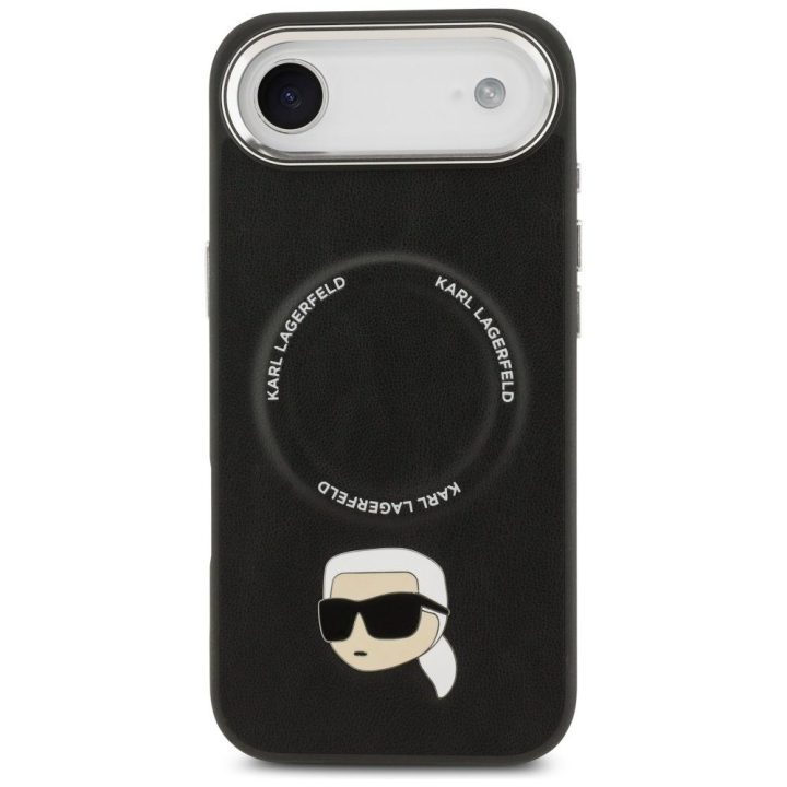 Telefono dėklas iPhone su MagSafe juodas Karl Lagerfeld