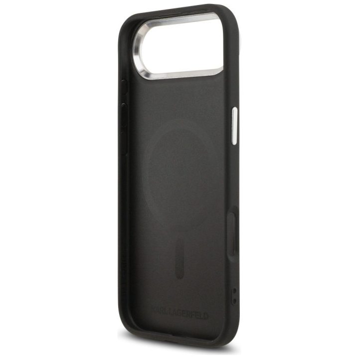 Telefono dėklas iPhone su MagSafe juodas Karl Lagerfeld