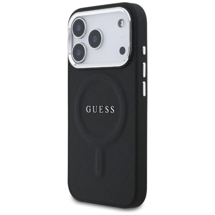 Telefono dėklas iPhone 17 Pro juodas su MagSafe Guess