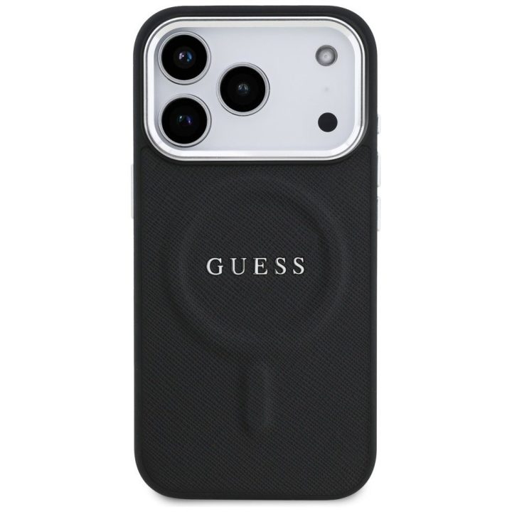 Telefono dėklas iPhone 17 Pro juodas su MagSafe Guess