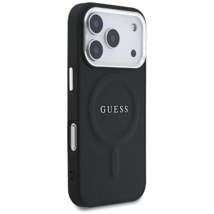 Telefono dėklas iPhone 17 Pro juodas su MagSafe Guess