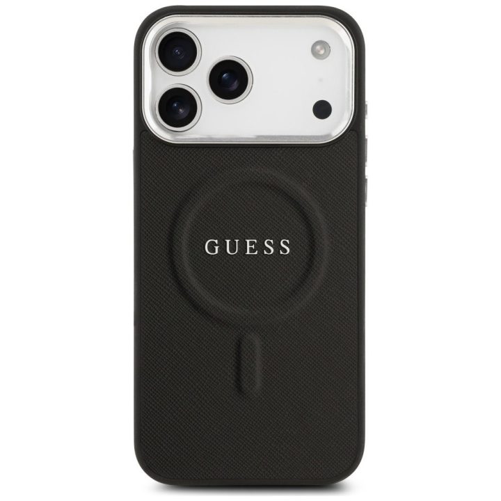 Telefono dėklas iPhone 17 Pro Max juodas su MagSafe Guess