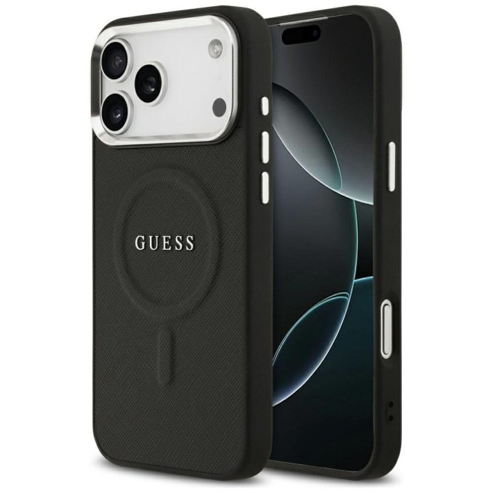 Telefono dėklas iPhone 17 Pro Max juodas su MagSafe Guess