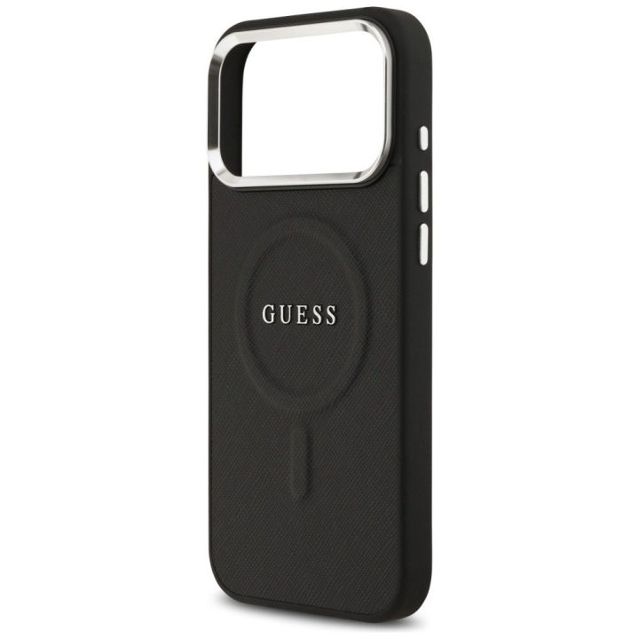 Telefono dėklas iPhone 17 Pro Max juodas su MagSafe Guess