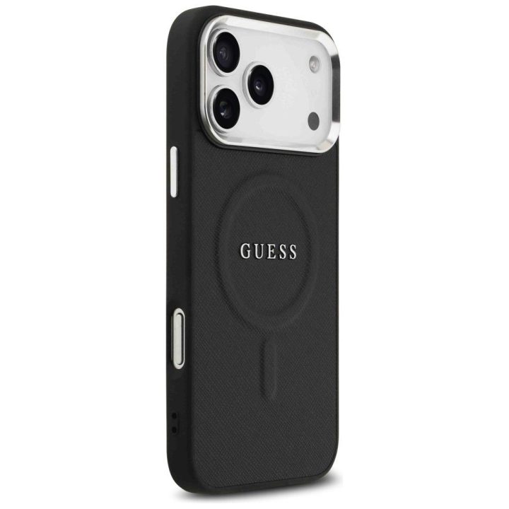 Telefono dėklas iPhone 17 Pro Max juodas su MagSafe Guess