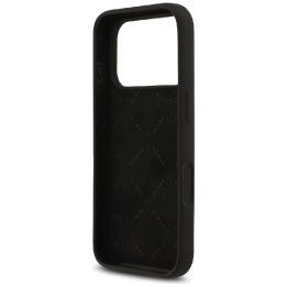 Telefono dėklas iPhone 17 Pro juodas silikoninis Guess