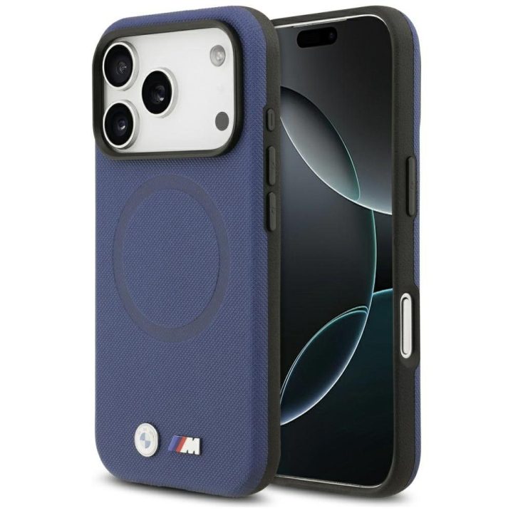 Telefono dėklas iPhone 17 Pro tamsiai mėlynas su MagSafe BMW M