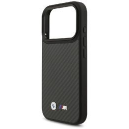 Telefono dėklas iPhone 17 Pro juodas Kevlar su MagSafe BMW