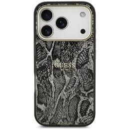 Guess Python Pattern MagSafe Case for iPhone 17 Pro - Black