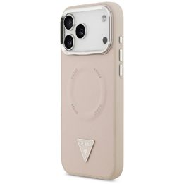 Guess Triangle Logo MagSafe case for iPhone 17 Pro - pink