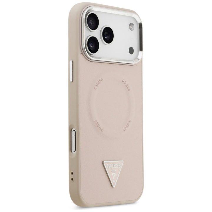 Guess Triangle Logo MagSafe case for iPhone 17 Pro - pink