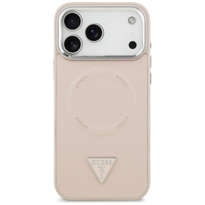Guess Triangle Logo MagSafe case for iPhone 17 Pro - pink