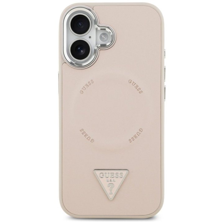Guess Triangle Logo MagSafe case for iPhone 17 - pink