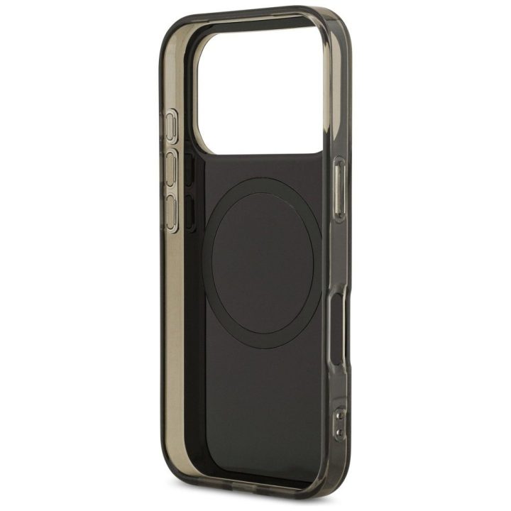 US Polo DH and Bottom Stripe Logo MagSafe Case for iPhone 17 Pro - Black