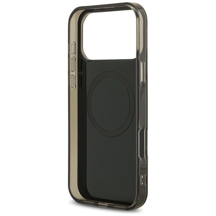 US Polo DH and Bottom Stripe Logo MagSafe Case for iPhone 17 Pro Max - Black