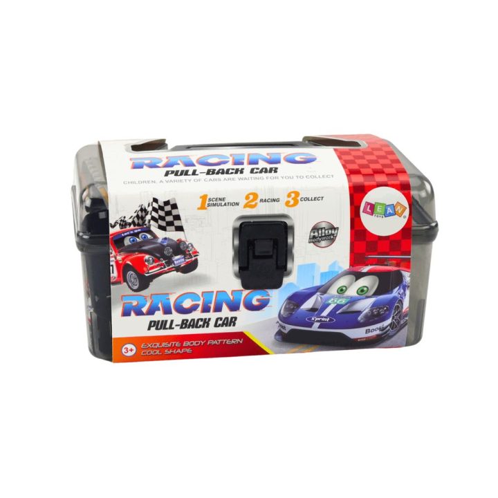 Set of Cars in Suitcase 25 Pieces Mat with Roads