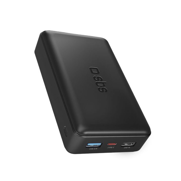 Išorinė baterija 20000 mAh juoda Puro