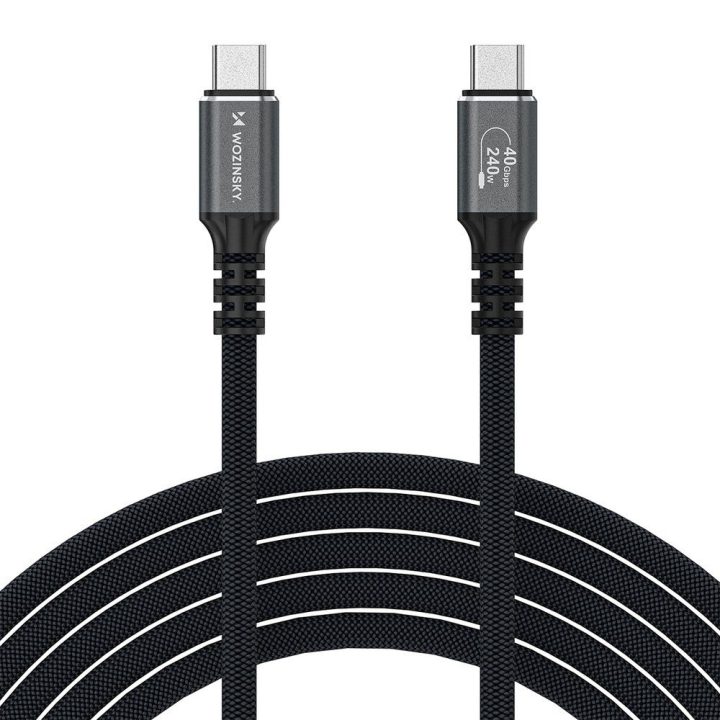 USB-C laidas Thunderbolt 4 240 W 1 m juodas