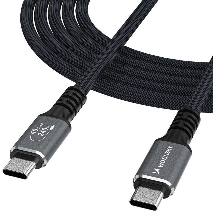 USB-C laidas Thunderbolt 4 240 W 1 m juodas