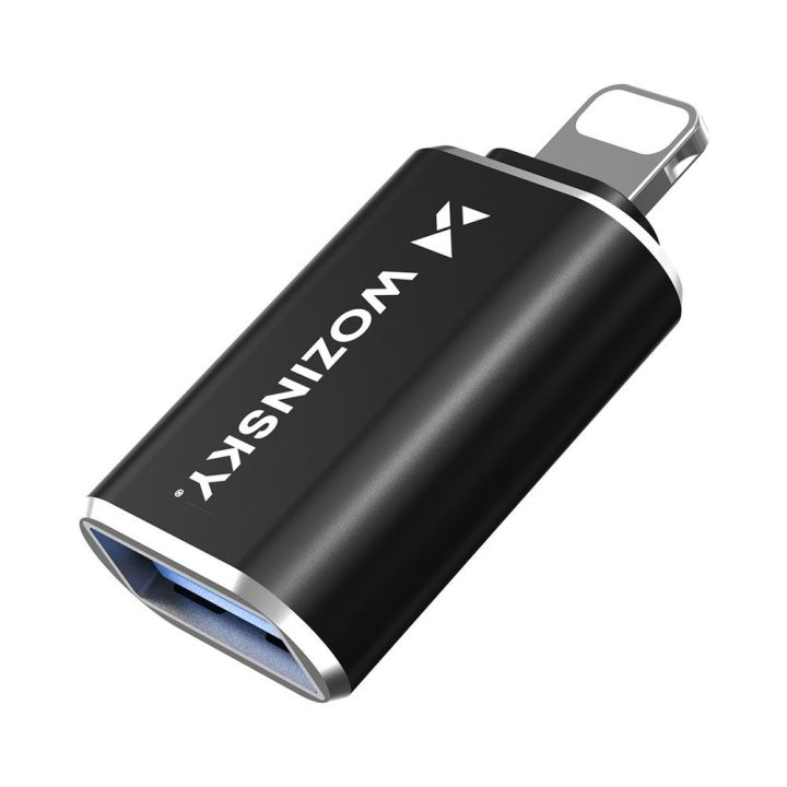 Lightning į USB-A adapteris OTG juodas