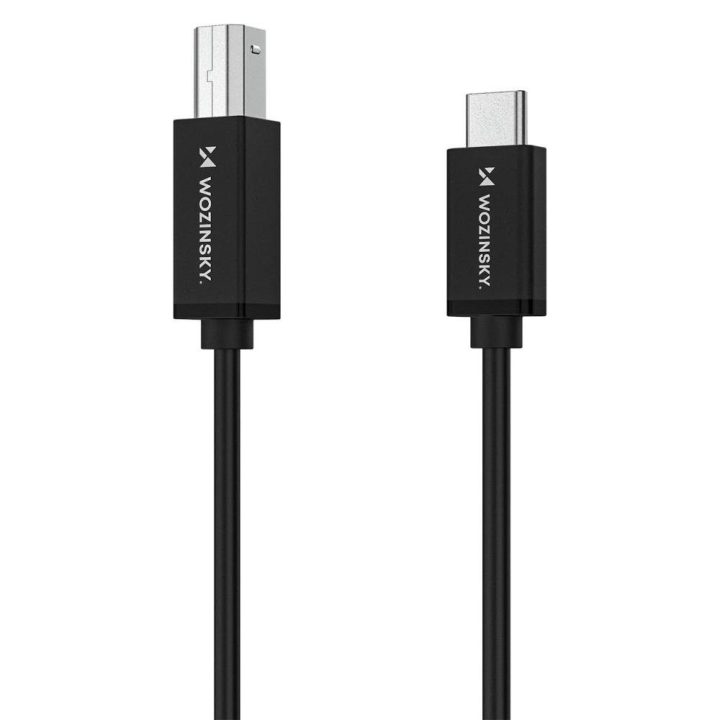 USB-C – USB-B laidas 2m juodas