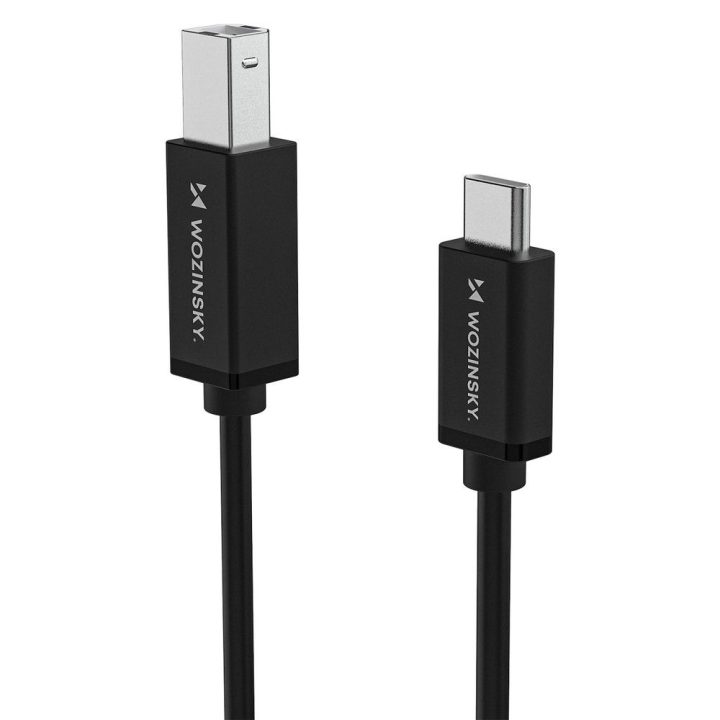 USB-C – USB-B laidas 2m juodas