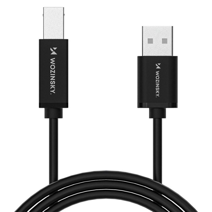 USB-B – USB-A kabelis 2m juodas 480Mb/s