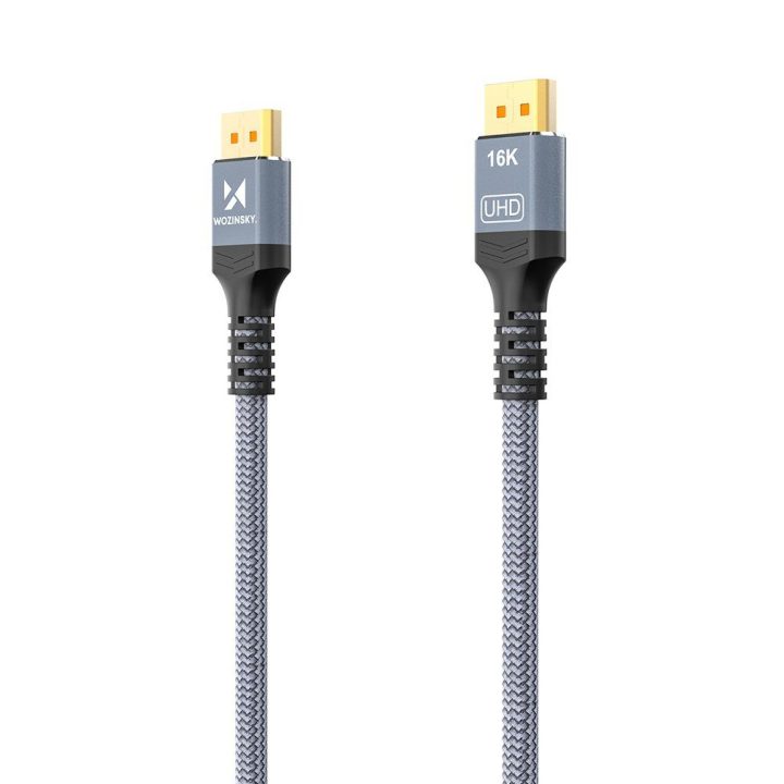 DisplayPort 2.1 kabelis 1m 16K@60Hz juodas