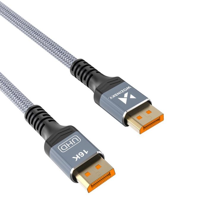 DisplayPort 2.1 kabelis 1m 16K@60Hz juodas